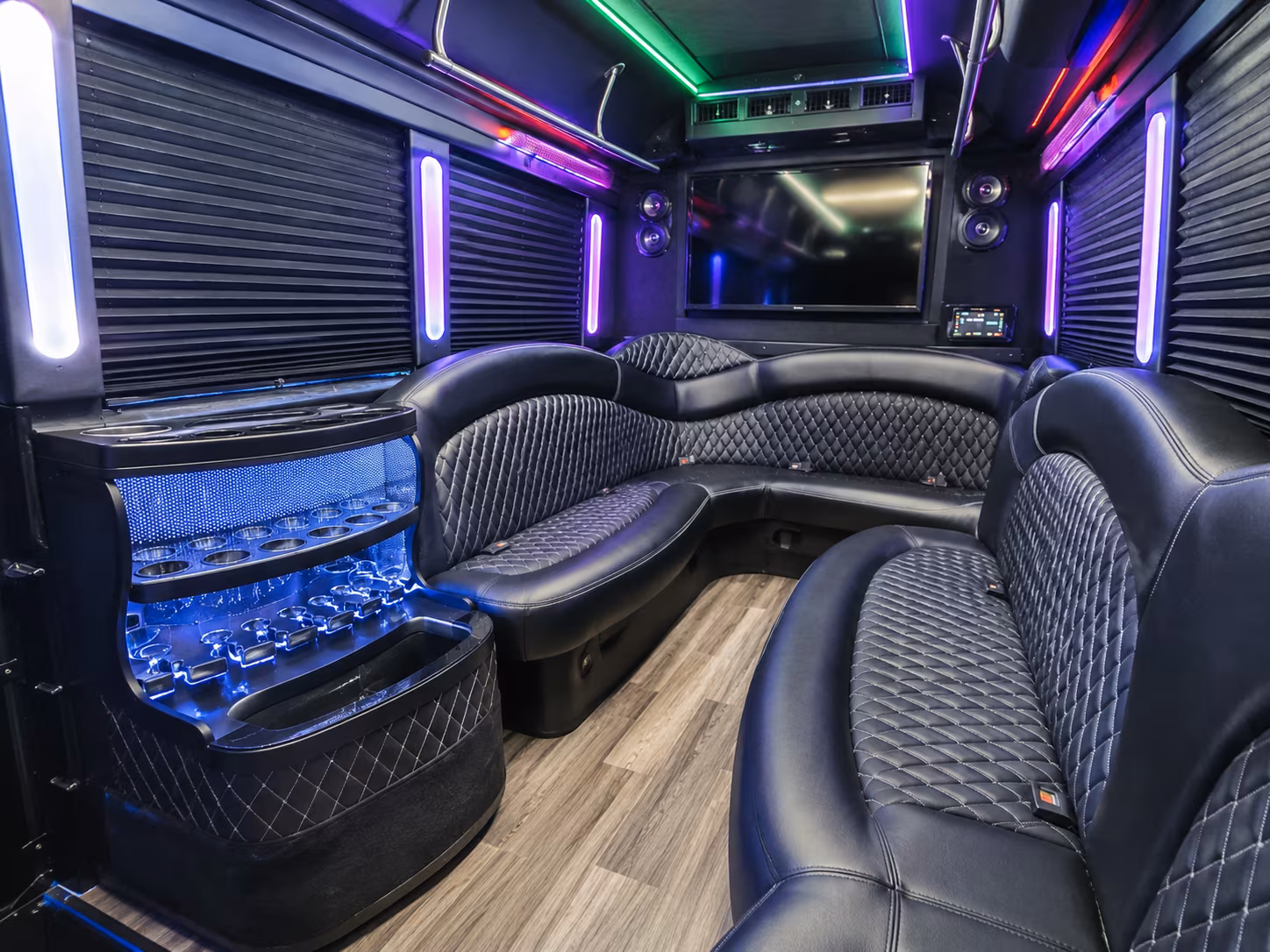 hit every photo stop in your athens party bus before the dance